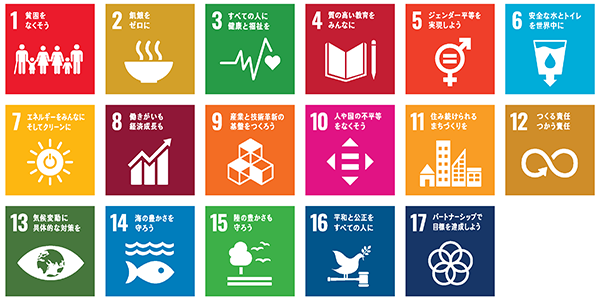 17個のSDGsアイコン
